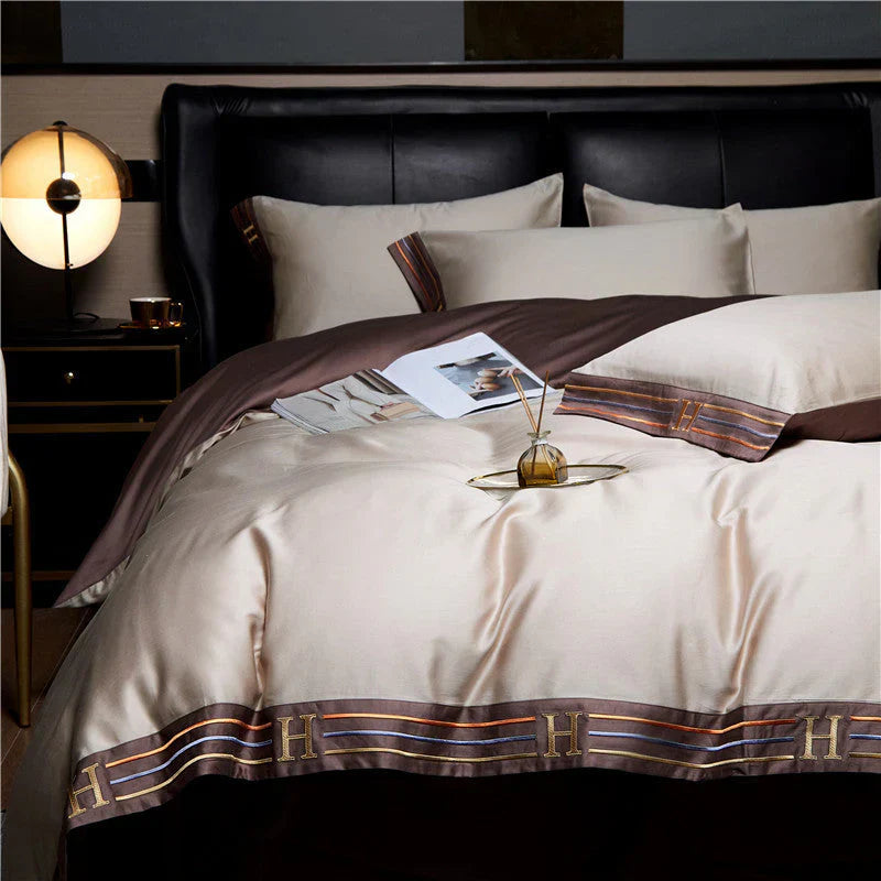Luxe Satijnen Dekbedovertrek 4-delig Set - OpulenceSleep