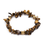 Stijlvolle Armband van Natuursteen en Kristalparels - Celine