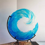 Glas-Sculptuur van een Oceaangolf – AquaWave