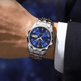 Stijlvolle herenarmbandhorloge van roestvrij staal - LumiSteel
