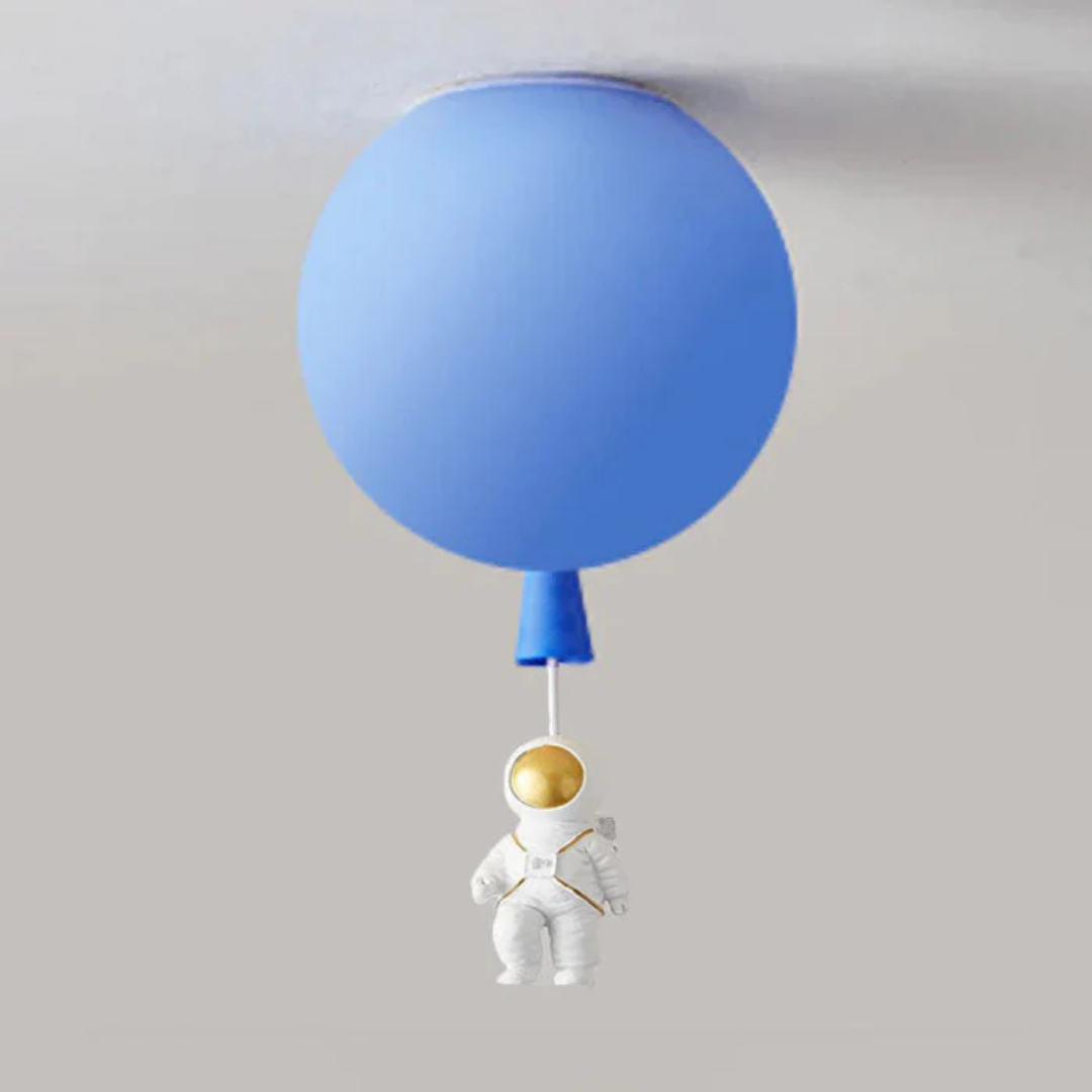Trendy Maan/Astronaut Kinderkamer LED Plafondlamp - CosmoGlow