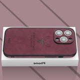 Luxe Hertenleren iPhone Hoes - Veltro