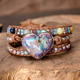 Helende Jaspis-Hart-Wikkelarmband – Amaris