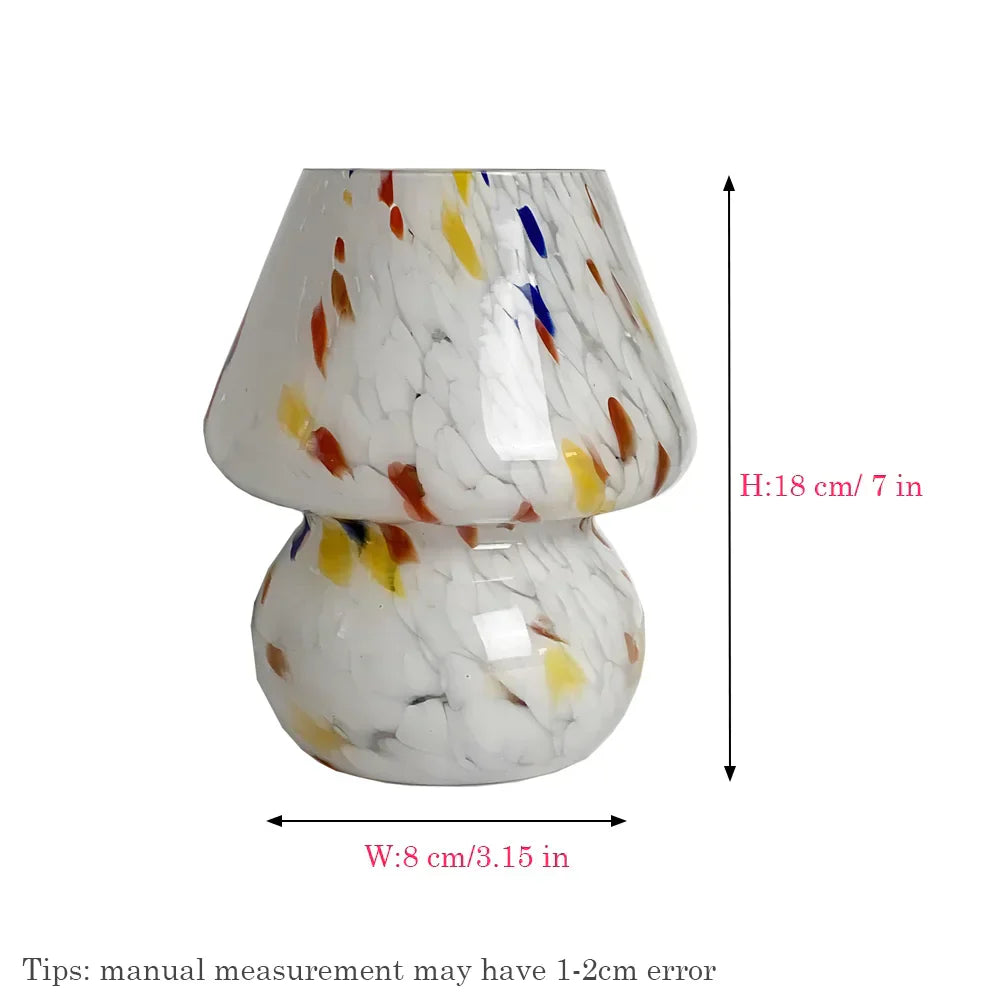 Esthetische Glazen Paddenstoel Lamp - LumiMush