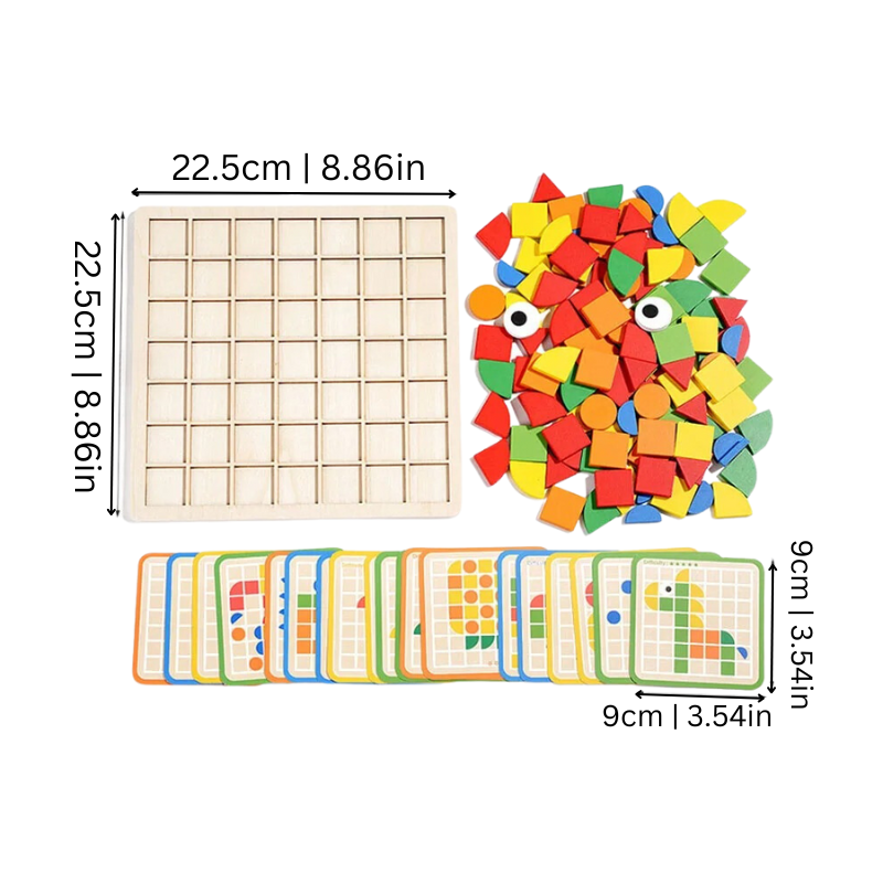 Houten puzzel voor peuters - EcoPuzzle