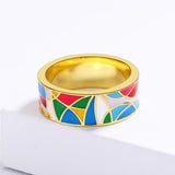Klassieke Emaille-Zirkonia Ring – Nadia