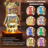 Magische 3D-Vuurwerkprojector Lamp - StarBear
