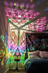 Glas-in-Block Stijl LED Tafellamp - LumiAura