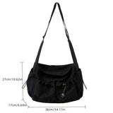 UrbanEase Crossbody Tas – Trekkoord Schoudertas met Grote Capaciteit