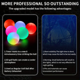 Caiton – 6-Pack LED Golfballen met Sensor | Verlichte Golfballen | Voor Nachtgolf, Feestdagen & Cadeau-ideeën