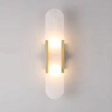 Moderne Marmor Wandlamp met Gouden Details – Luxe Verlichting