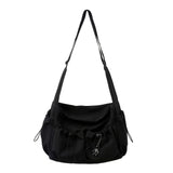 UrbanEase Crossbody Tas – Trekkoord Schoudertas met Grote Capaciteit