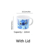 3-delige Stitch Tafelware Set – Kom, Mok en Lepel met Schattig Cartoonontwerp