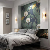 Moderne Marmor Wandlamp met Gouden Details – Luxe Verlichting