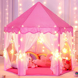 Prinsessen Speeltent met Sterrenverlichting – Perfect voor Binnen- of Buitenspelen