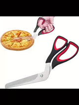 Multifunctionele RVS Pizza Schaar met Comfort Grip – Gemakkelijk Snijden van Pizza en Meer