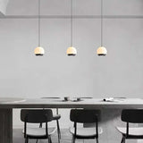 Hanglamp - Albast Glas Bol met Marmeren Voet