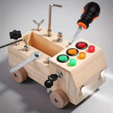 Montessori Drukbord – Interactief leerspeelgoed voor kinderen ter bevordering van fijne motoriek en cognitieve vaardigheden