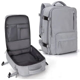 Travelliva Dames Reisrugzak 35 L | Waterdicht & met USB-aansluiting | Anti-diefstal & Schoenenvak | Voor Wandelen, Dagelijks Gebruik & Reizen