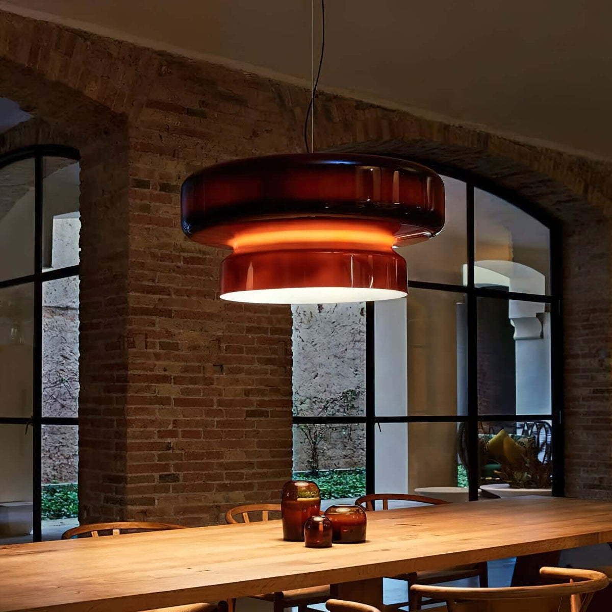 Bohemien Stijl Hanglamp - Glas & Metaal LED