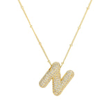 Diamanten Ketting met Letter