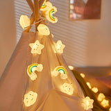 Magische LED String Lights – Ster, Wolk en Regenboogontwerpen voor een Vrolijke Sfeer