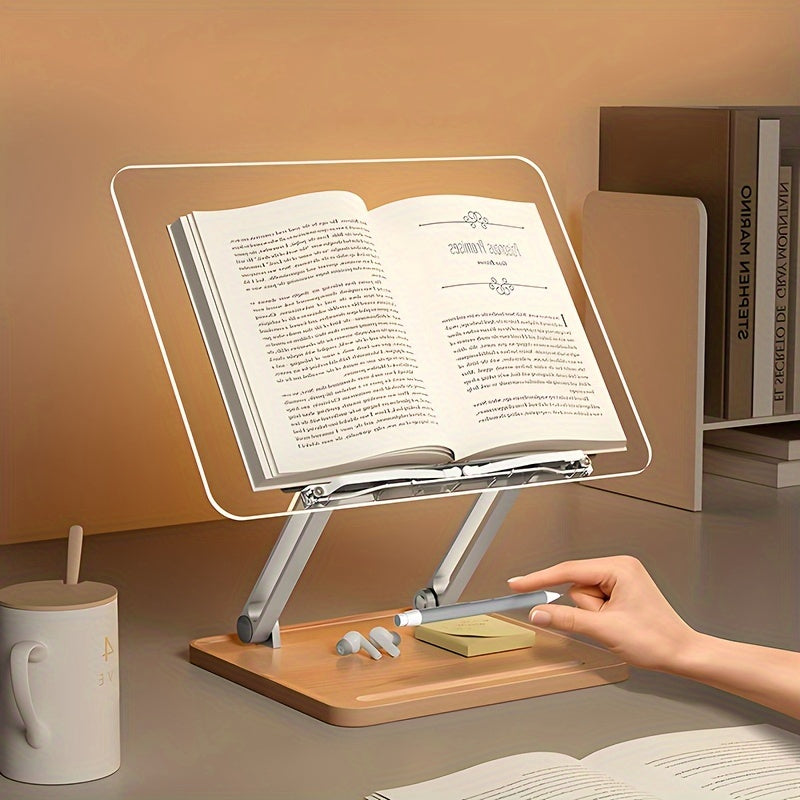 Ergonomische Acryl Leesstandaard – Verstelbaar en Stijlvol