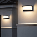 Moderne Buitenwandlamp Zwart-Wit - Tuinverlichting