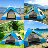 Snelle Opzet 4-Persoons Camping Tent – Ademend en Winddicht Schuilplaats