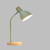Houten tafellamp – Creatieve Scandinavische bureaulamp van hout en metaal