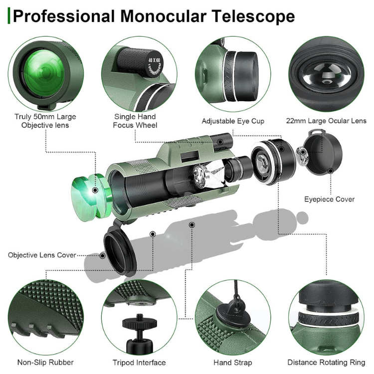 Compact 8x Ultra-Zoom Monoculair