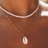 Kauri-schelp-halsketting met hanger - Isla
