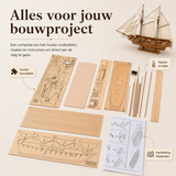 Klassiek Houten Zeilschip Model – Gedetailleerde 3D Puzzel voor Schepenliefhebbers