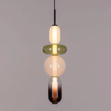 Hanglamp van gekandificeerd glas