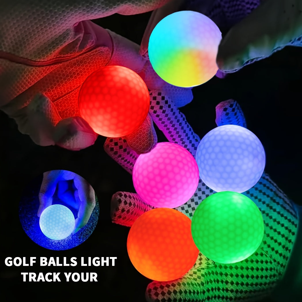 Caiton – 6-Pack LED Golfballen met Sensor | Verlichte Golfballen | Voor Nachtgolf, Feestdagen & Cadeau-ideeën