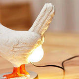 Decoratieve nachtlamp kip – originele LED tafellamp voor de kamer