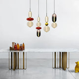Hanglamp van gekandificeerd glas