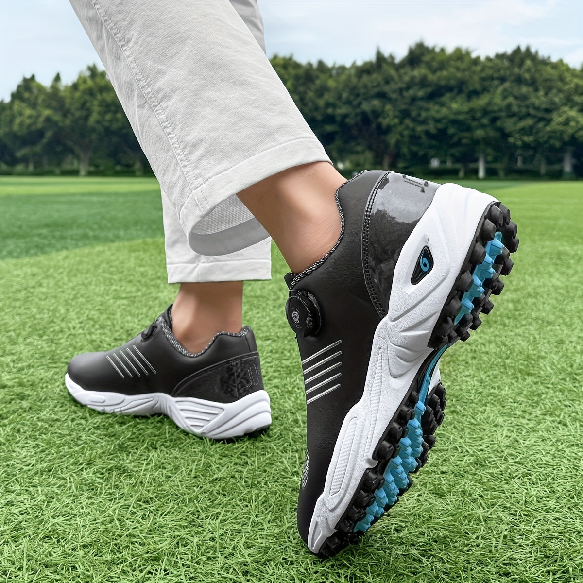 Golfeasy | Golfschoenen Heren met Grip & Sluitmechanisme met Draaiknop | Draaibaar vetersysteem | Draaisluiting | Lichtgewicht & Ademend Ontwerp
