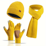 Vrolijke Winterset - Muts, Sjaal en Handschoenen voor Koppels