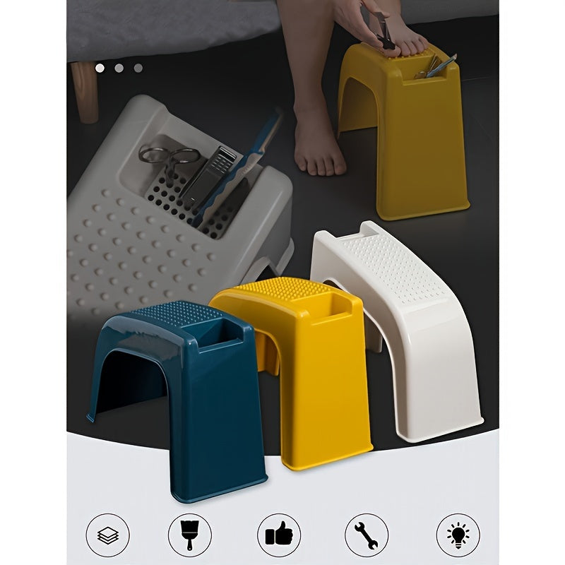 Compact Voetkrukje met Opbergruimte – Comfortabel en Functioneel