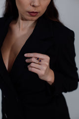 Unieke Ruwe Edelsteen Ring - Mira