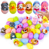 Pluche Paaseieren met Mini-Dieren voor Kinderen – 12 Stuks Verrassings-eieren