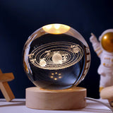 Glow-in-the-Dark Bal met 3D Gravure van Planeten