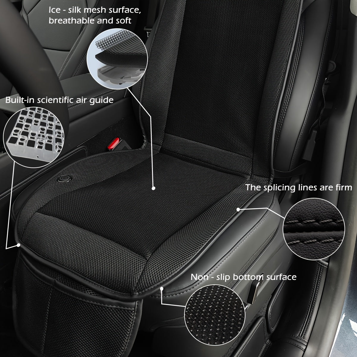 Turbo Ventilator Autostoelkussen – Snel Koeling en Comfort