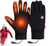 Verwarmde winterhandschoenen met touchscreen-bediening