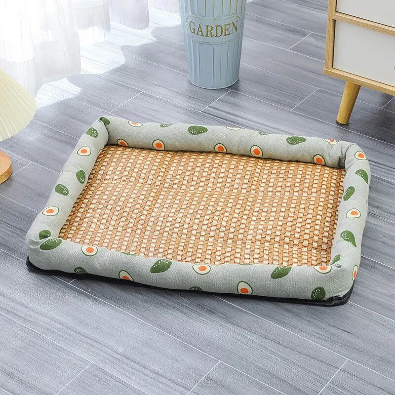 Rattan Pet Mat | Zorg voor het comfort van je huisdier op warme dagen!