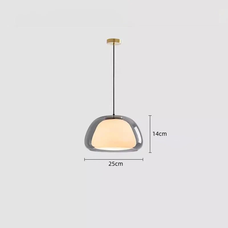 Moderne Jelly Hanglamp – Elegante Witte Glazen Kap met Verstelbare Daling