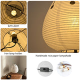 Japanse rijstpapier tafel lamp