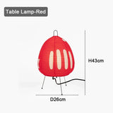 Japanse rijstpapier tafel lamp