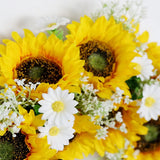 Zonnebloem en Madeliefjes Krans